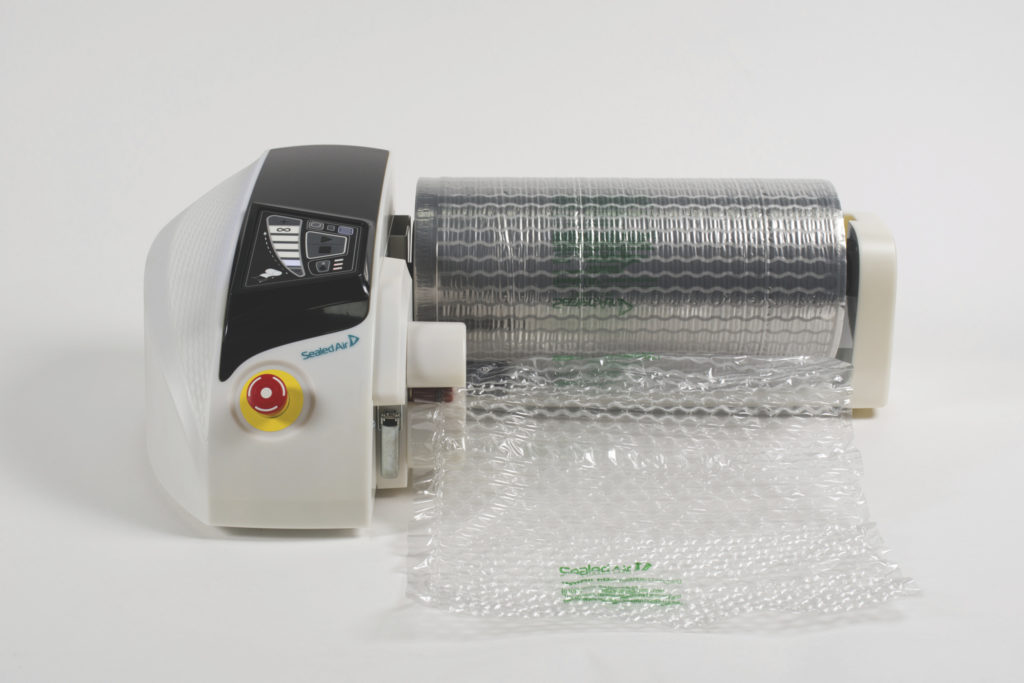 Bobina de plástico para fabricar burbuja con máquina de relleno Spk7005